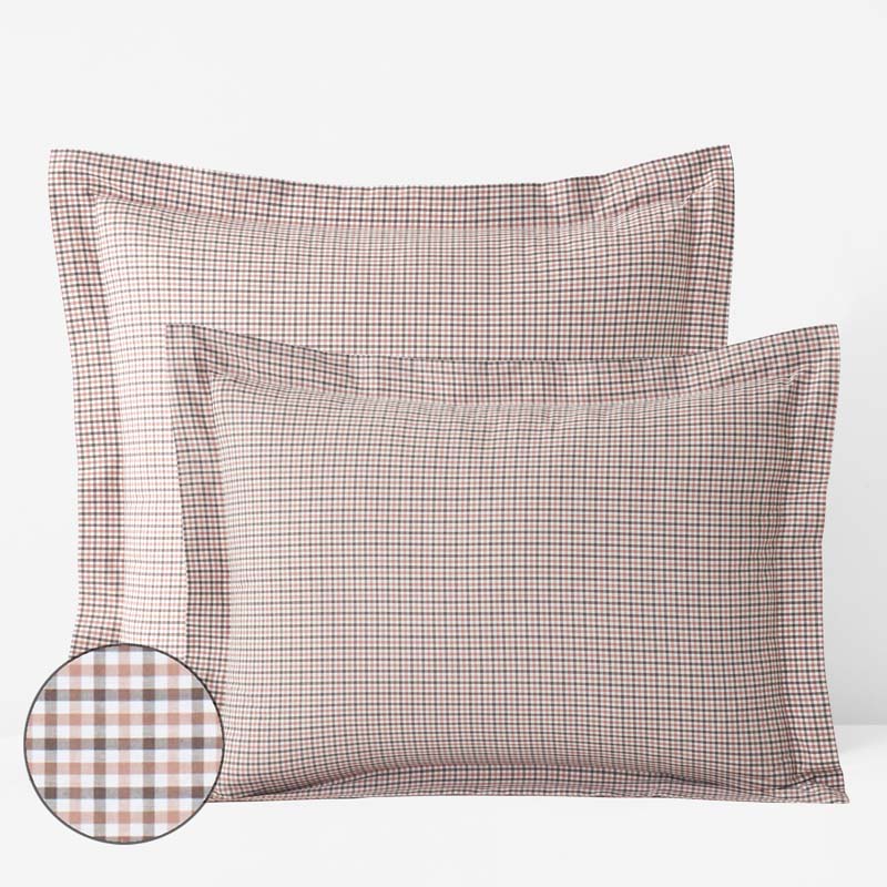 The Company Store Classic Stripes And Plaids Cool Yarn-dyed Cotton Percale Sham
