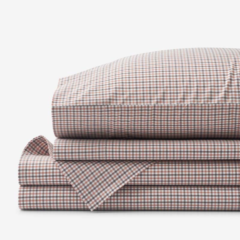 The Company Store Classic Stripes And Plaids Cool Yarn-dyed Cotton Percale Bed Sheet Set