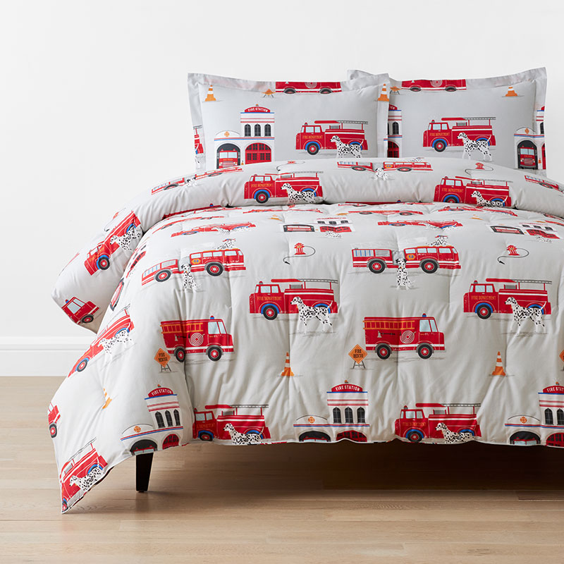 Fire Station Percale Kids Comforter Set The Company Store