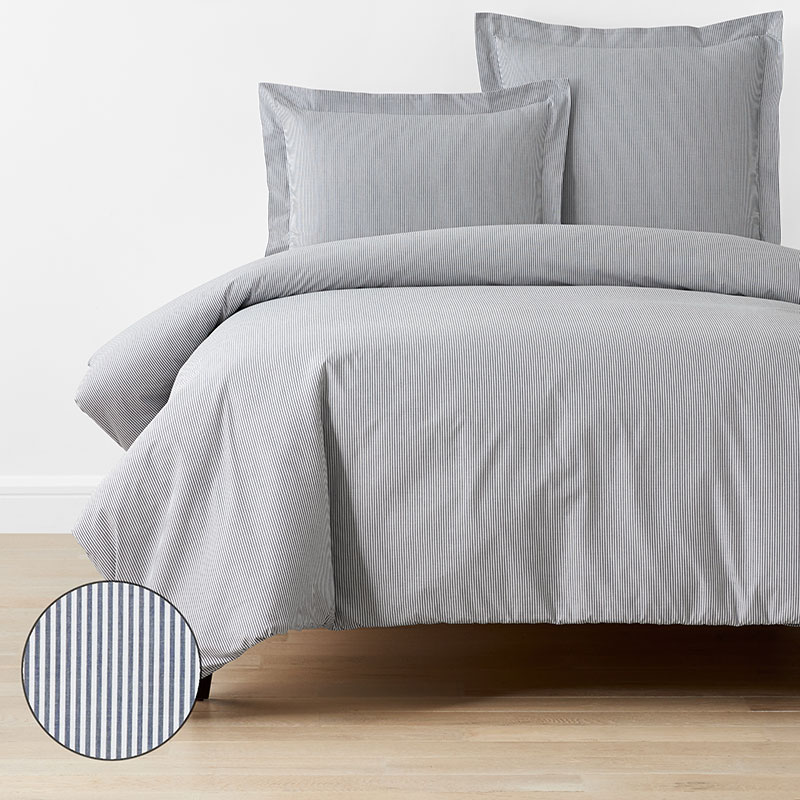 Classic Pattern Woven Percale Duvet Cover | The Company Store