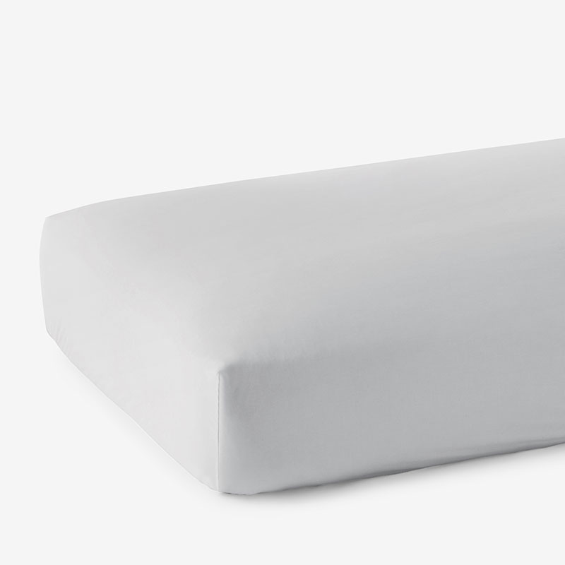 THE COMPANY STORE CLASSIC SMOOTH SATEEN SOLID FITTED BED SHEET 