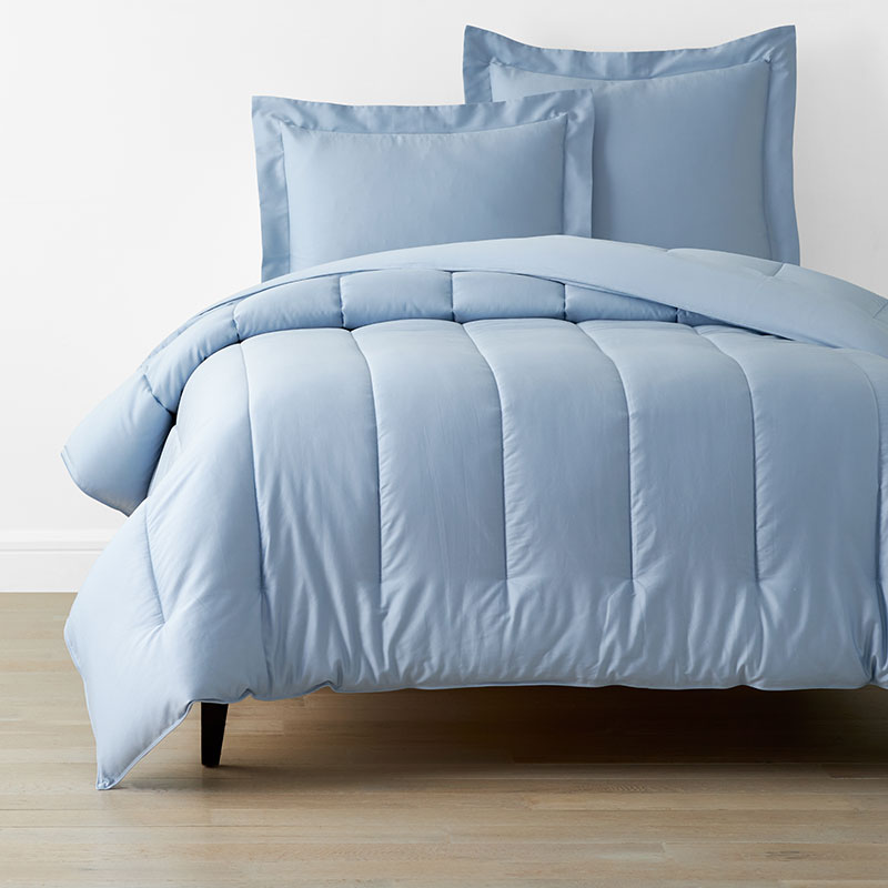 THE COMPANY STORE CLASSIC SMOOTH SATEEN SOLID COMFORTER