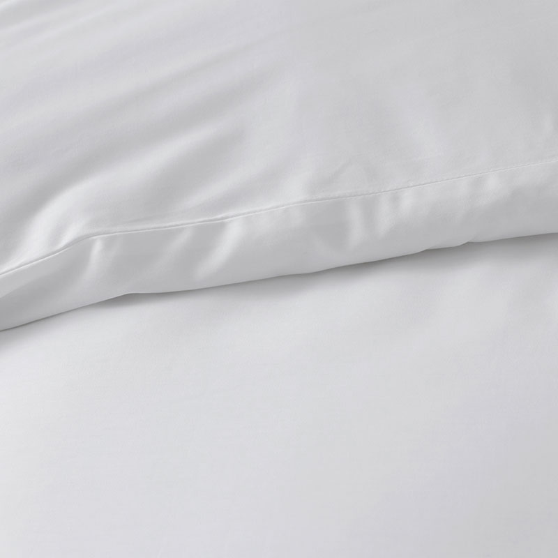 Embroidered Scallop Classic Smooth Sateen Solid Pillowcase Set|61158