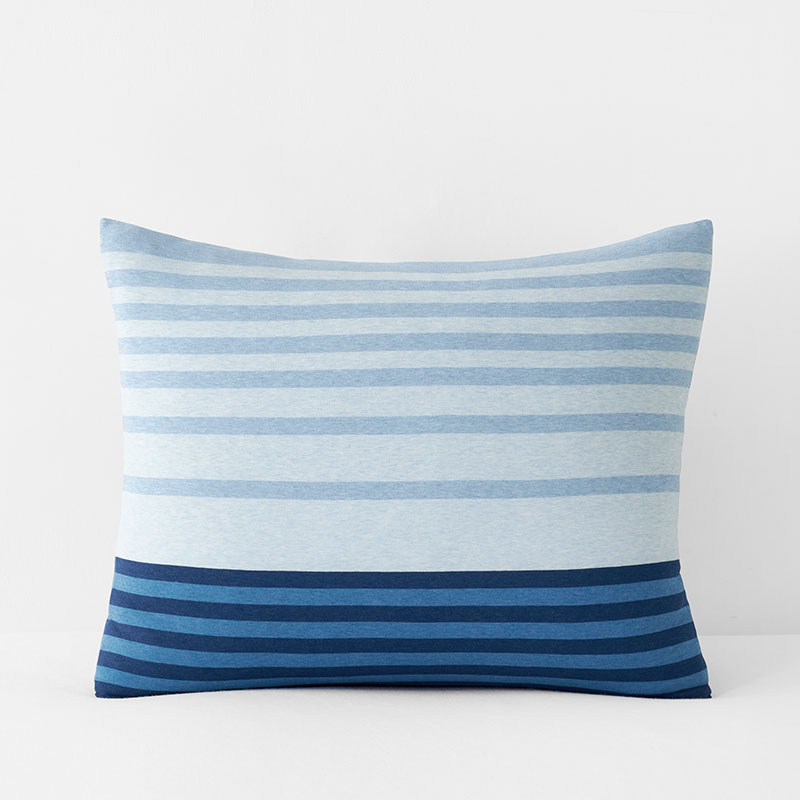 The Company Store T-shirt Soft Jersey Knit Stripe Yarn-dyed Sham