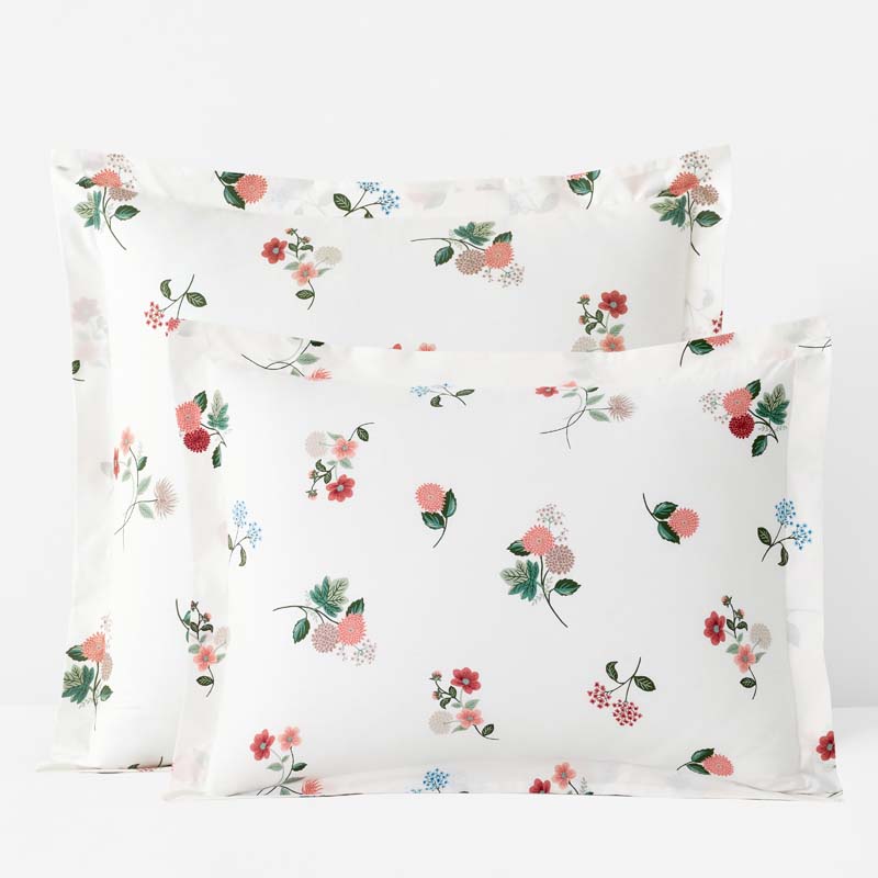 The Company Store Ditsy Dahlia Classic Cool Cotton Percale Sham