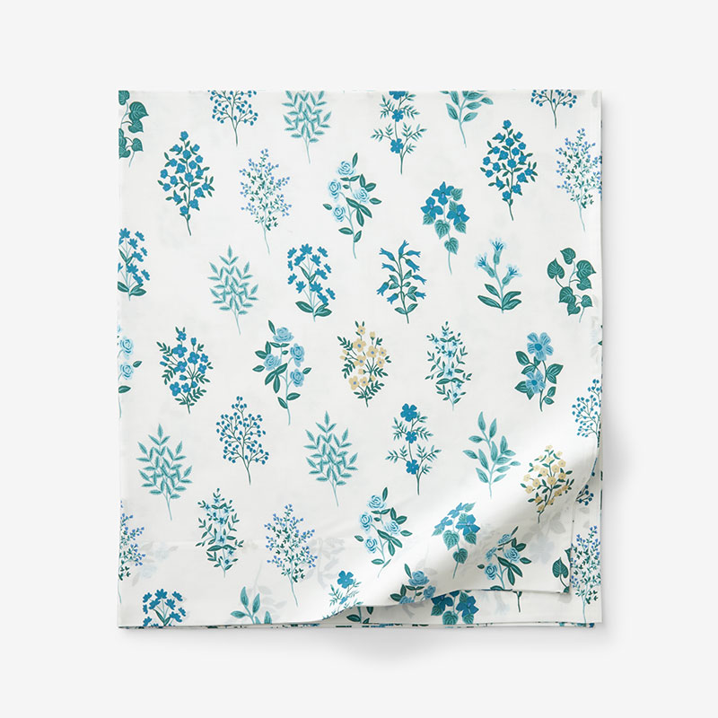 THE COMPANY STORE HAWTHORNE CLASSIC COOL PERCALE FLAT BED SHEET