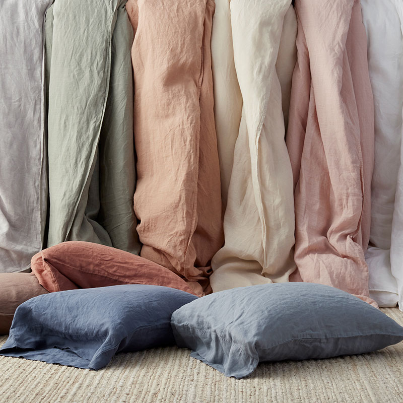 Premium Breathable Washed Linen Solid Pillowcase Set-TheCompanyStore|62787