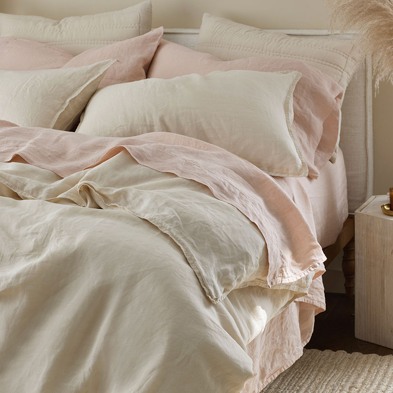 Premium Breathable Washed Linen Solid Pillowcase Set-TheCompanyStore|62786