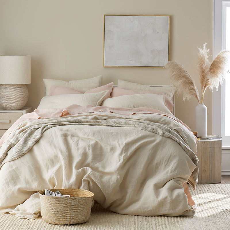 Premium Breathable Washed Linen Solid Pillowcase Set-TheCompanyStore|62786