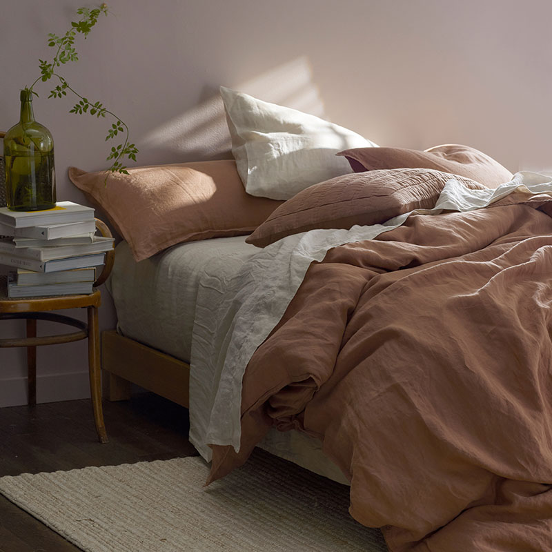 Premium Breathable Washed Linen Solid Pillowcase Set-TheCompanyStore|63175