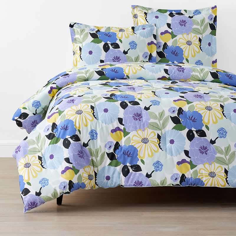 The Company Store Floral Harmony Classic Cool Cotton Percale Comforter