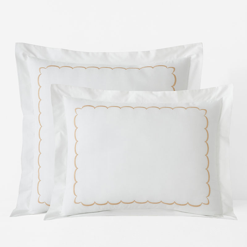 The Company Store Scallop Classic Cool Cotton Percale Sham