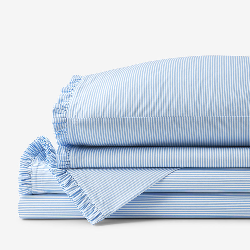 The Company Store Sunshine & Blooms Classic Cool Cotton Percale Bed Sheet Set