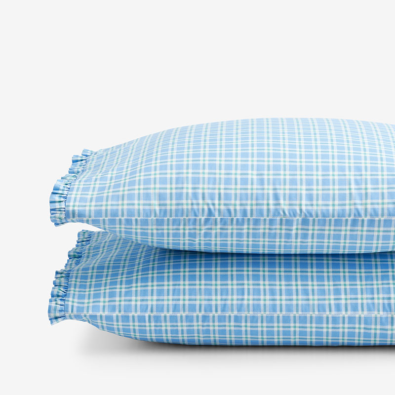 The Company Store Sunshine & Blooms Classic Cool Cotton Percale Pillowcase Set