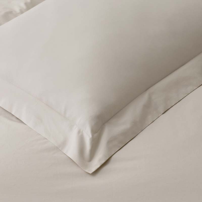 Solid Garment Washed Cotton Percale Fitted Bed Sheet-TheCompanyStore|61237