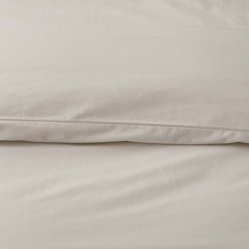 Solid Garment Washed Cotton Percale Fitted Bed Sheet-TheCompanyStore|61237