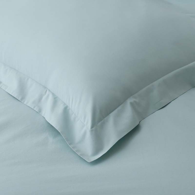 Solid Garment Washed Cotton Percale Fitted Bed Sheet-TheCompanyStore|62817