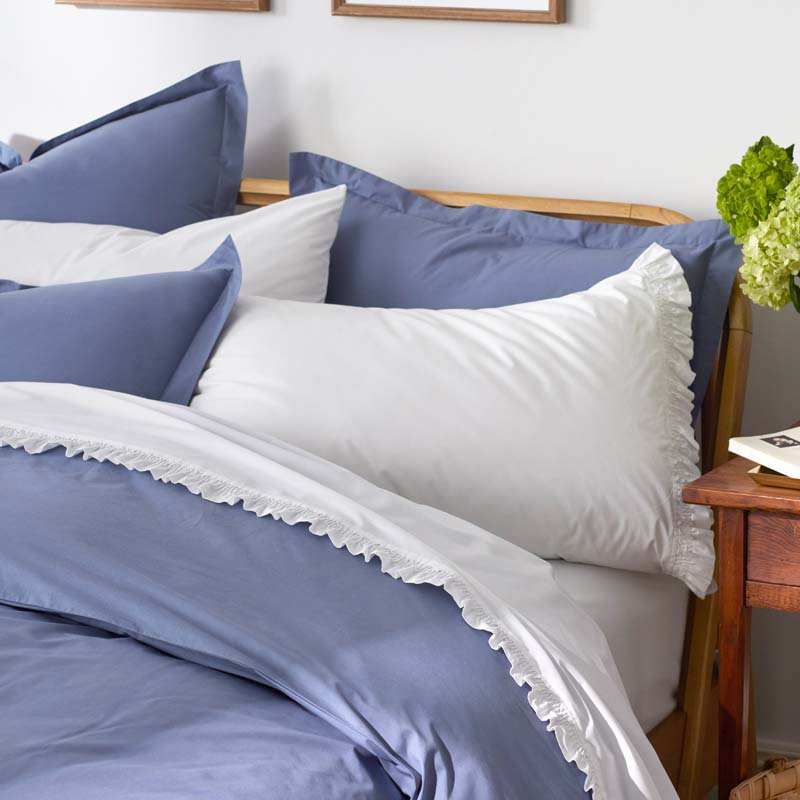 Solid Garment Washed Cotton Percale Bed Sheet Set-TheCompanyStore|62828