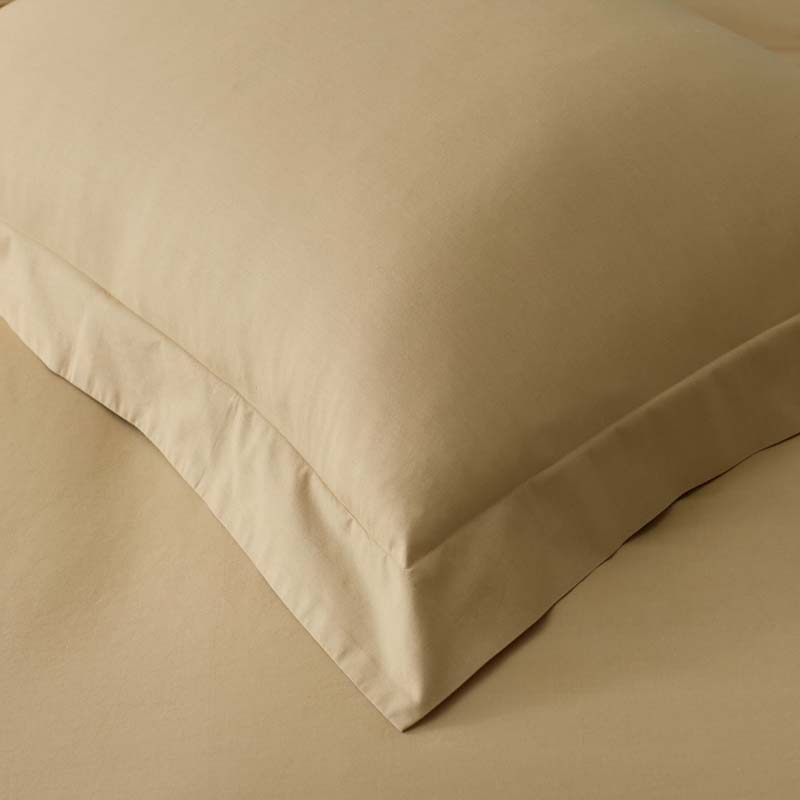 Solid Garment Washed Cotton Percale Fitted Bed Sheet-TheCompanyStore|61812