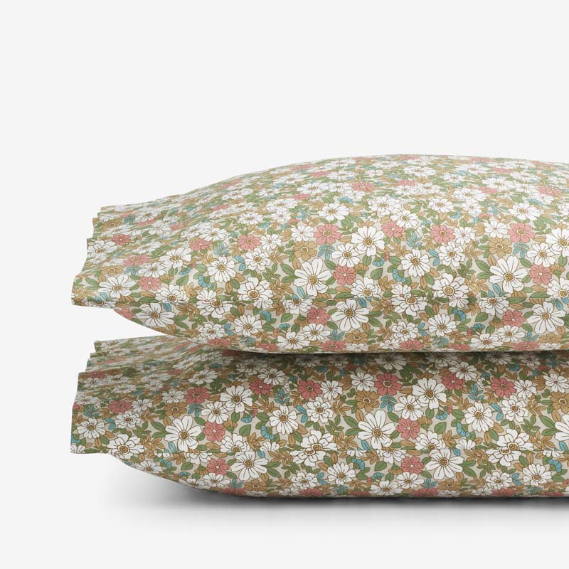 The Company Store Julienne Classic Cool Cotton Percale Pillowcase Set