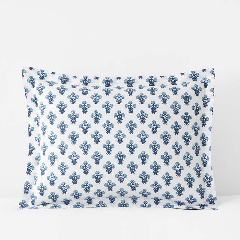 The Company Store Suhana Garment Washed Cotton Percale Sham In Black