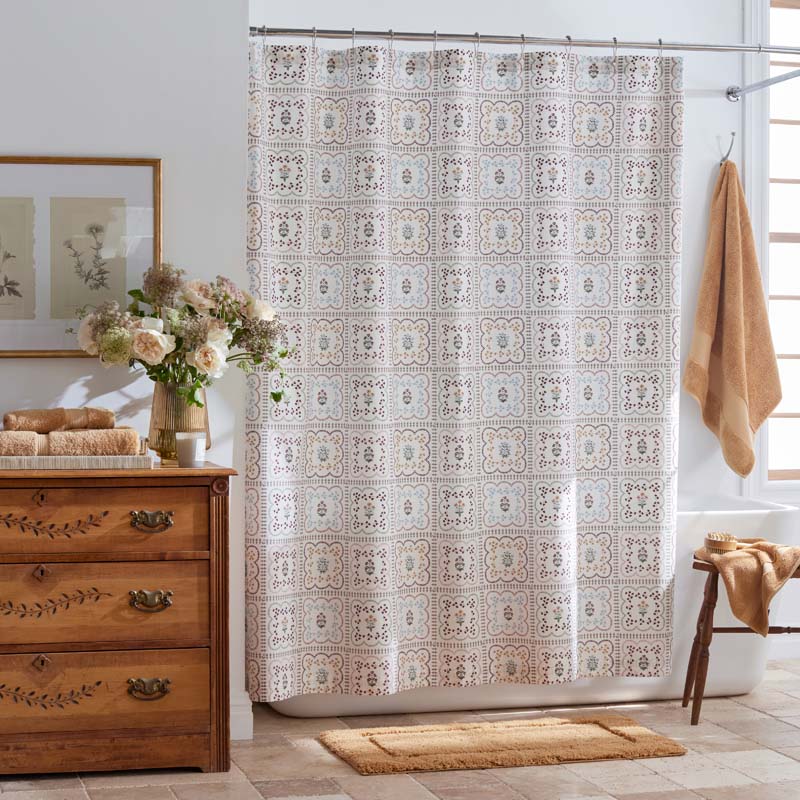 The Company Store Lottie Classic Cool Cotton Percale Shower Curtain
