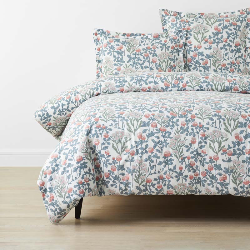 The Company Store Holiday Print Classic Ultra-cozy Cotton Velvet Flannel Duvet Cover In Multi