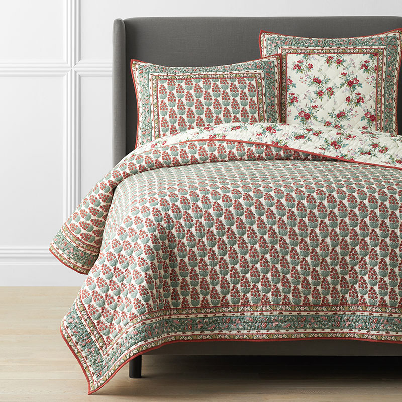 THE COMPANY STORE TASHI REVERSIBLE QUILT