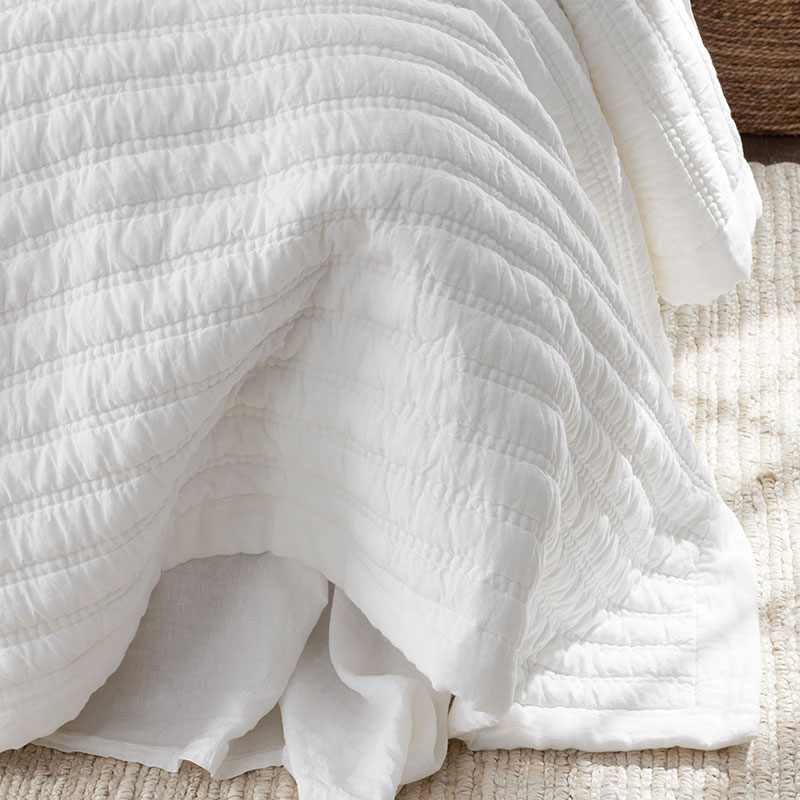 Premium Breathable Washed Linen Solid Quilted Sham-TheCompanyStore|59983