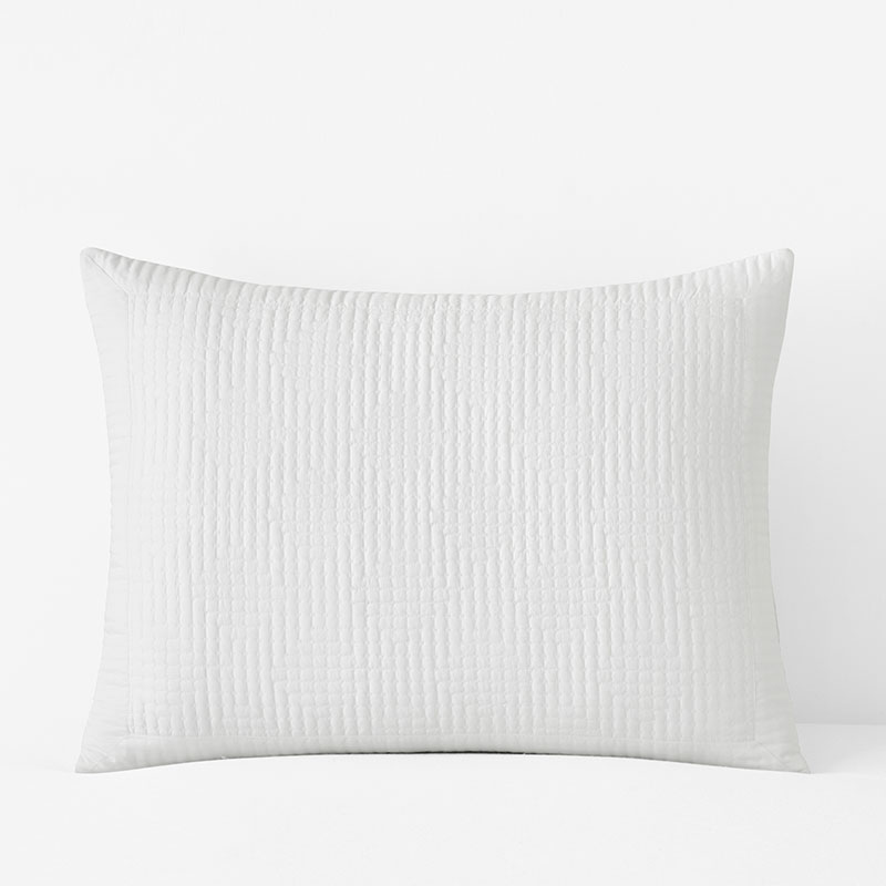 Premium Smooth Cotton Sateen Solid Quilted Sham