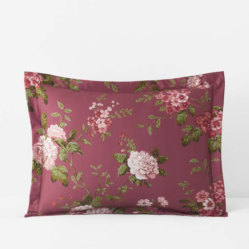 Victorian Bloom Premium Smooth Wrinkle-Free Sateen Sham - Rose Multi, Standard,Rose Multi