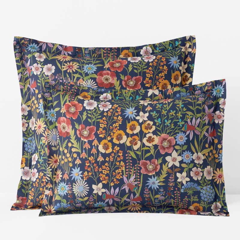 The Company Store Secret Meadow Classic Cool Cotton Percale Sham In Multi