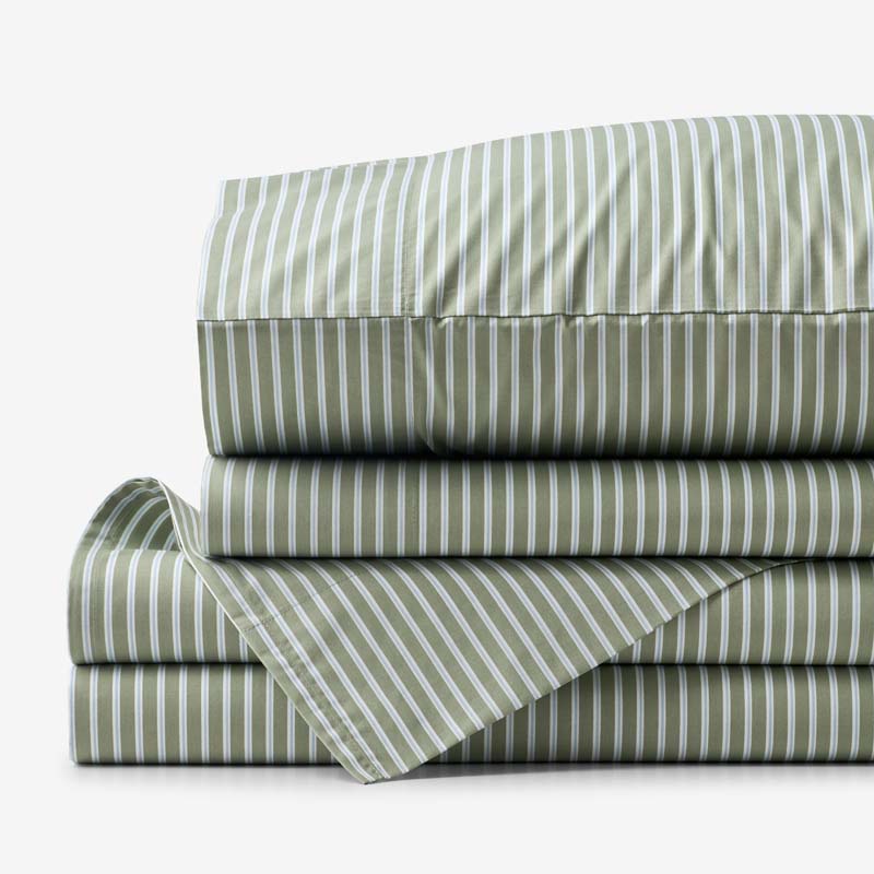 Tira Floral Classic Cool Cotton Percale Bed Sheet Set