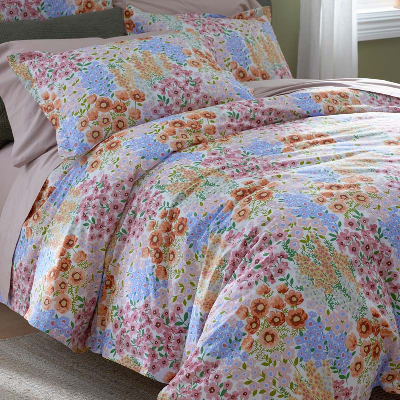 Garden Jubilee Classic Cool Cotton Percale Comforter(Multi)|61900