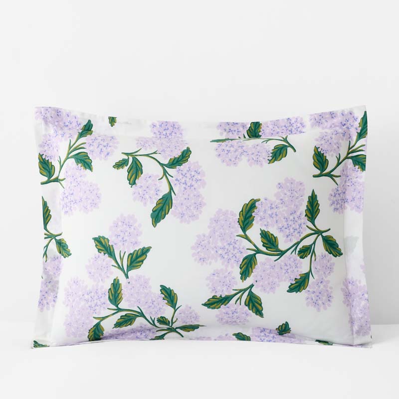 Hydrangea Classic Cool Cotton Percale Sham