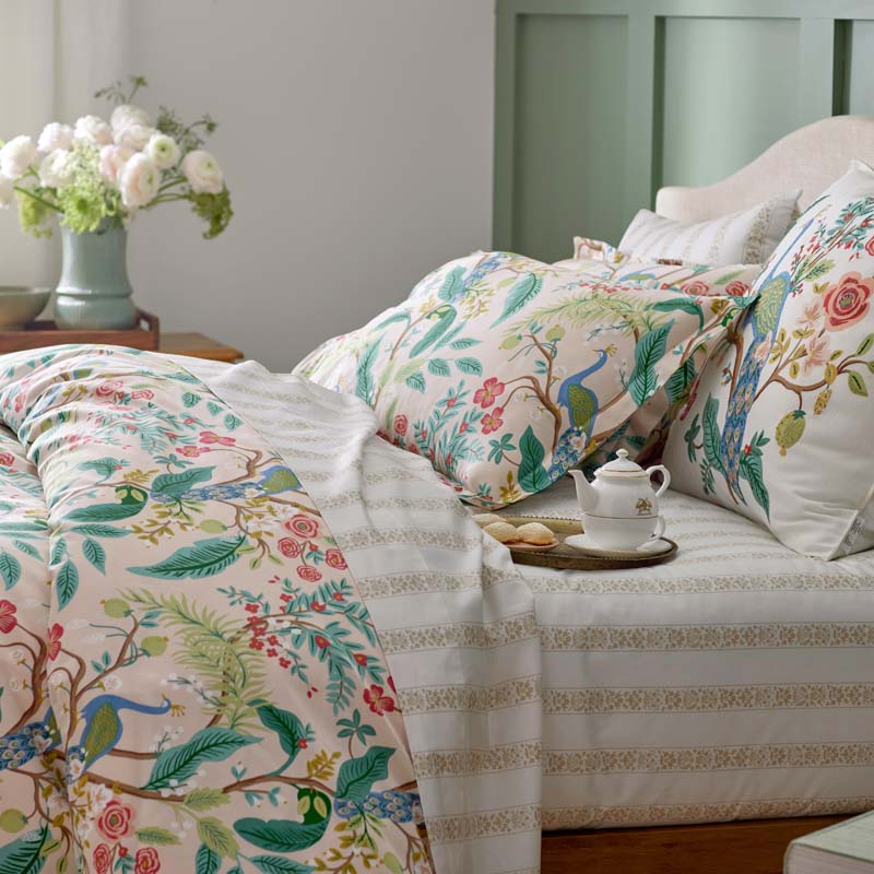 Estee Stripe Classic Smooth Sateen Pillowcase Set(Beige Tan)|62563