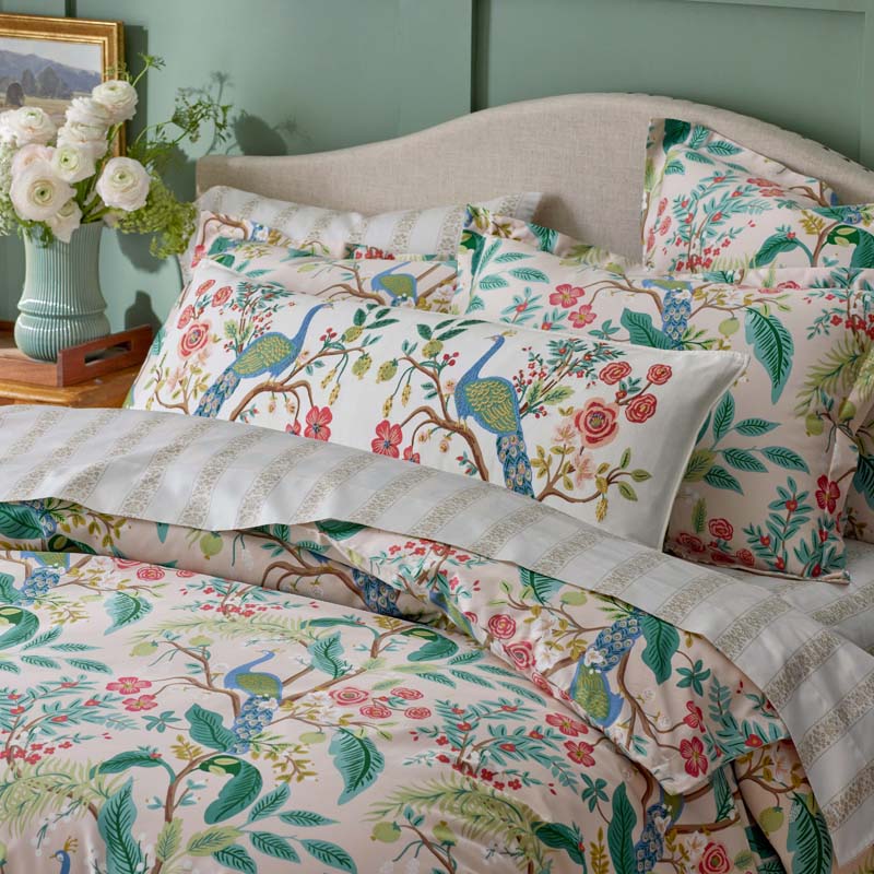 Estee Stripe Classic Smooth Sateen Pillowcase Set(Beige Tan)|62563