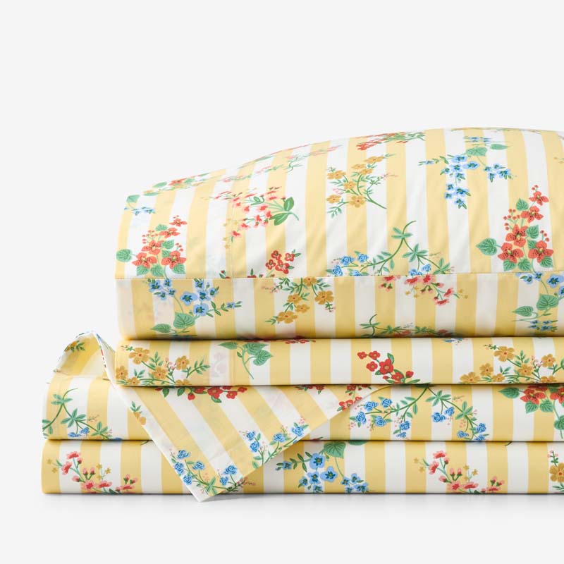 Amelia Classic Cool Cotton Percale Bed Sheet Set
