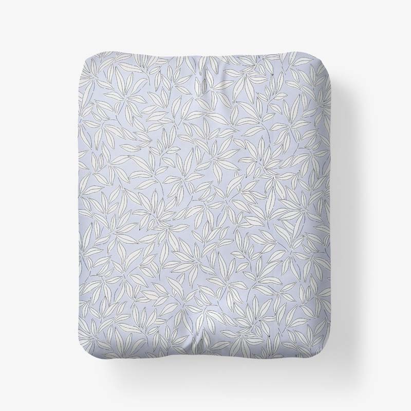 The Company Store Whispering Petal Classic Smooth Sateen Fitted Bed Sheet In Purple