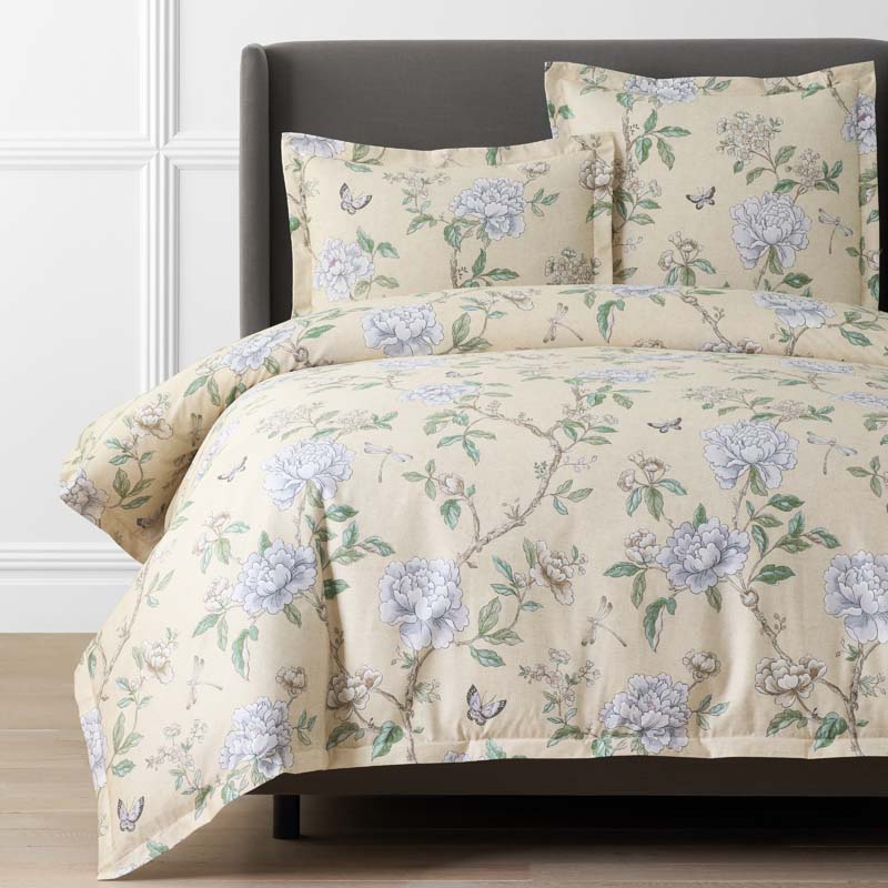 Peony Garden Premium Smooth Wrinkle-Free Sateen Duvet Cover