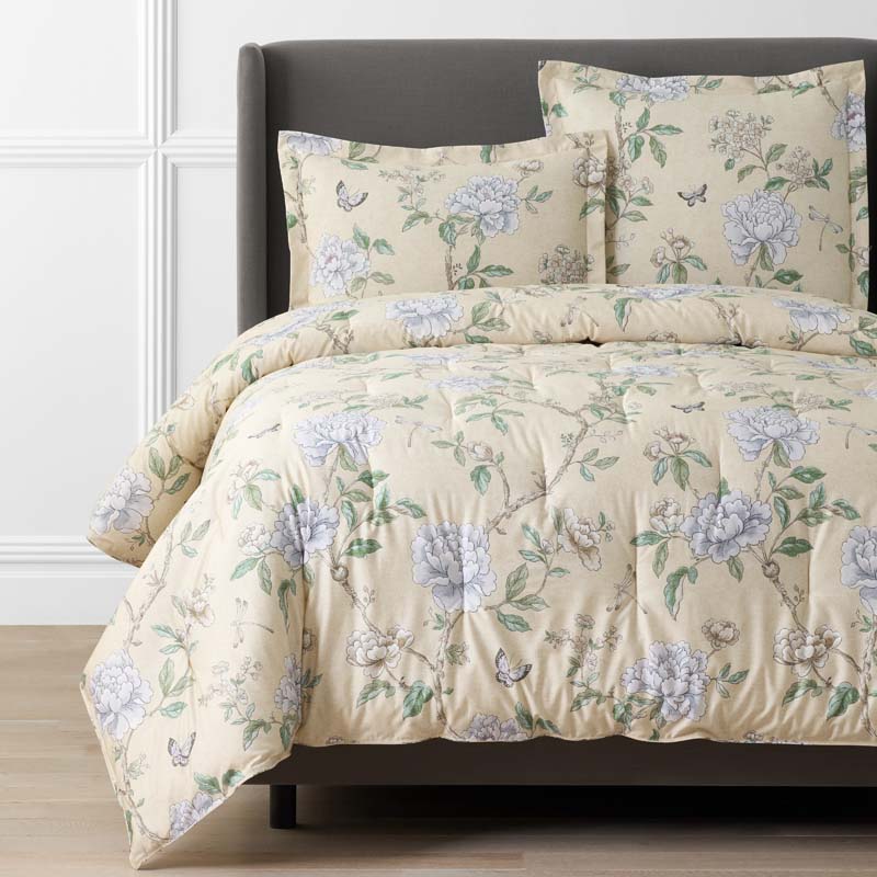 Peony Garden Premium Smooth Wrinkle-Free Sateen Comforter