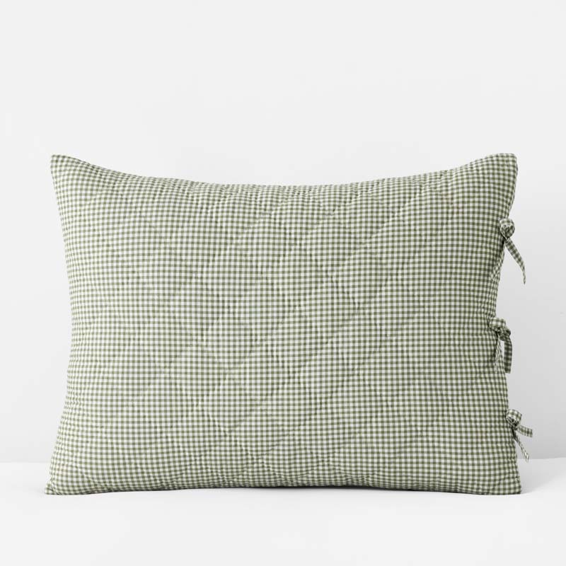 Julienne Leaf Cotton Quilted Sham - Standard