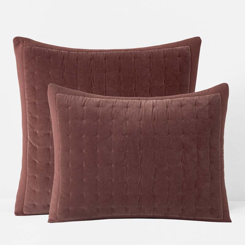 The Company Store Tufted Stitch Velvet Quilted Sham In Multi