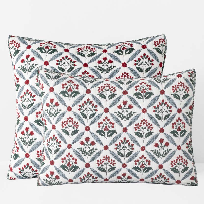 The Company Store Elderberry Reversible Quilted Sham In Multi
