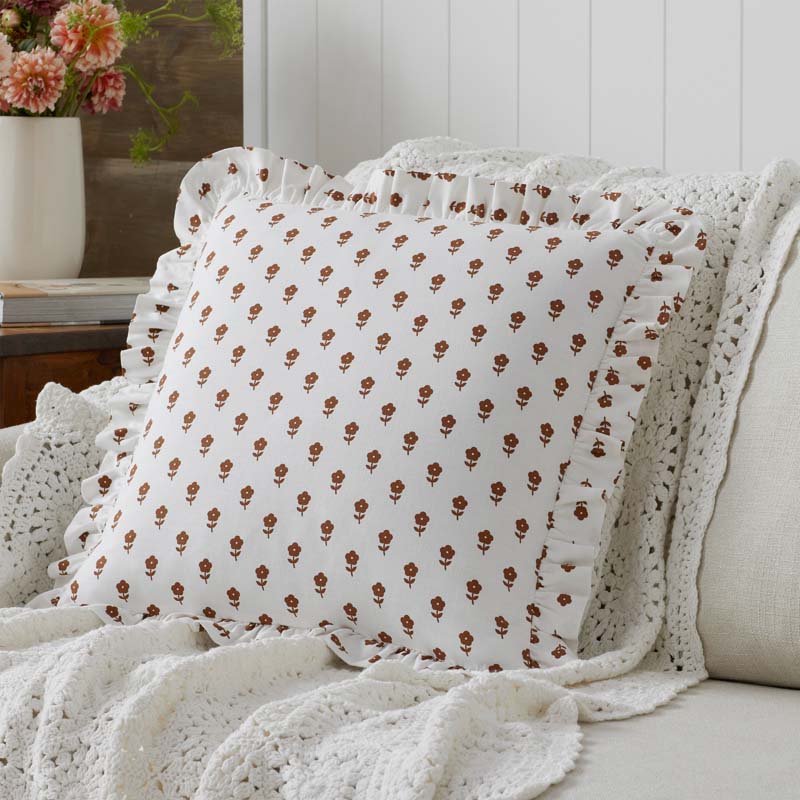 The Company Store Flowers Decorative Square Pillow Cover In Multi