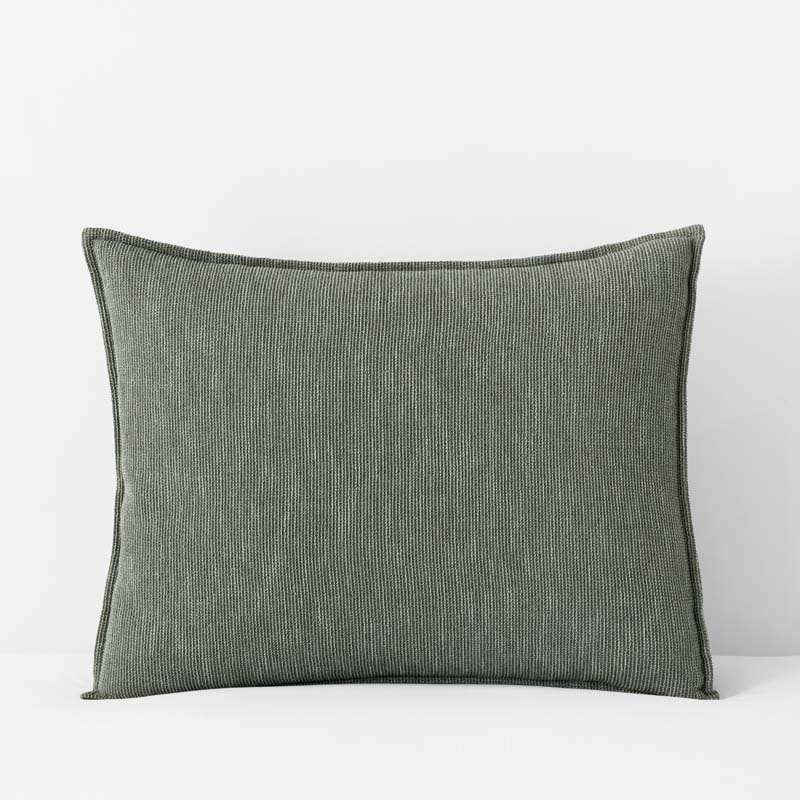 The Company Store Mini Waffle Sham In Green