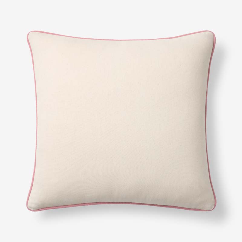 Multicolored with Contrast Piping Decorative Square Pillow Cover|61367