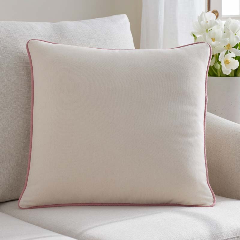 Multicolored with Contrast Piping Decorative Square Pillow Cover|61367
