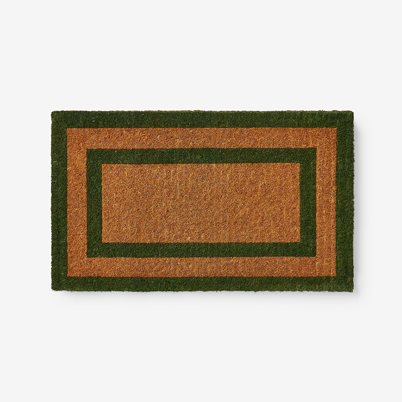 The Company Store Border Coir Doormat In Green