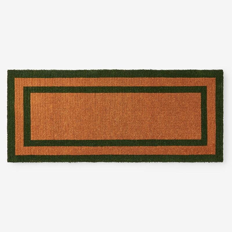 The Company Store Border Coir Doormat In Green